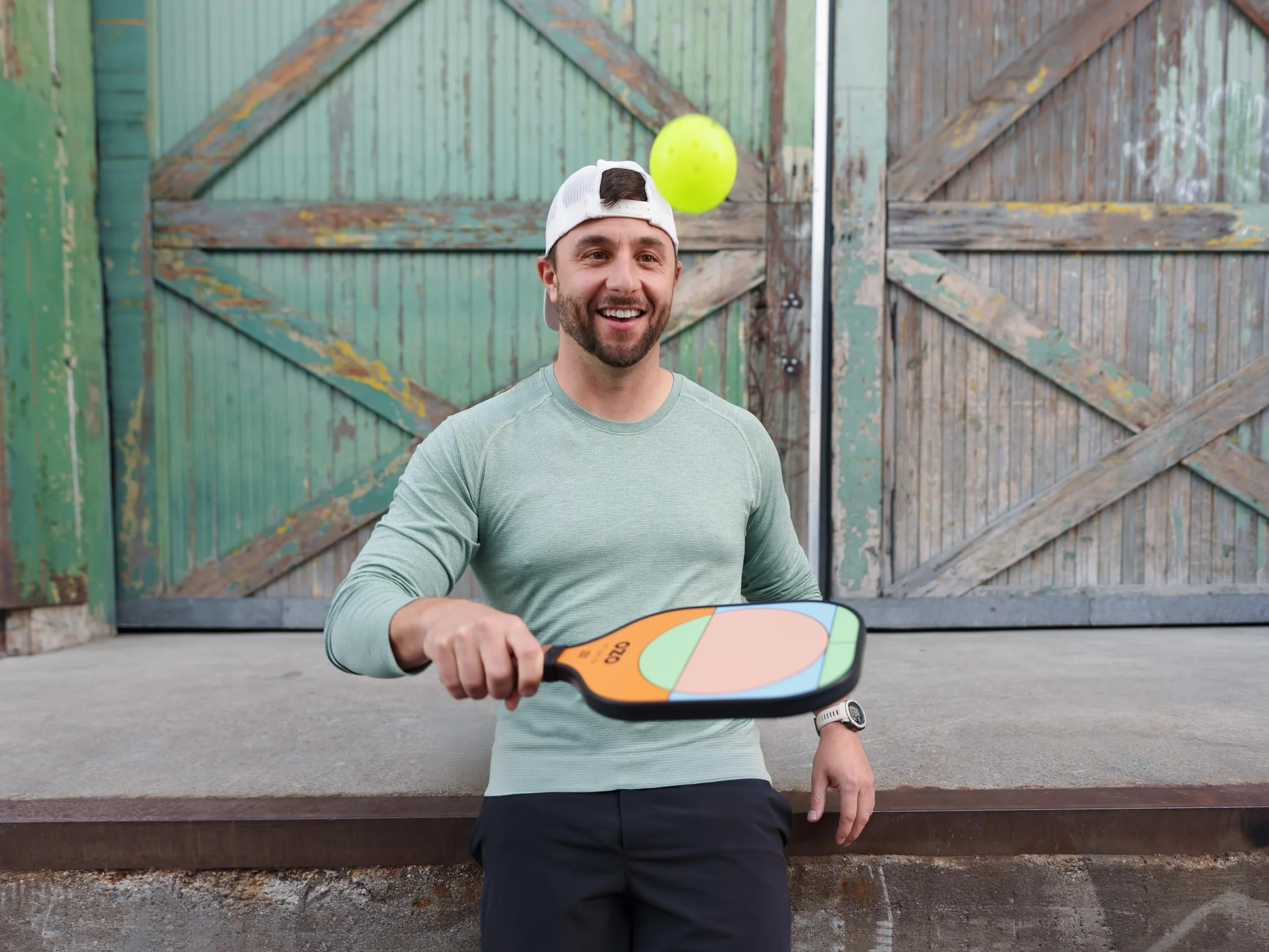 OZO Set di palline da pickleball per esterni, resistenti alle intemperie, alta visibilità