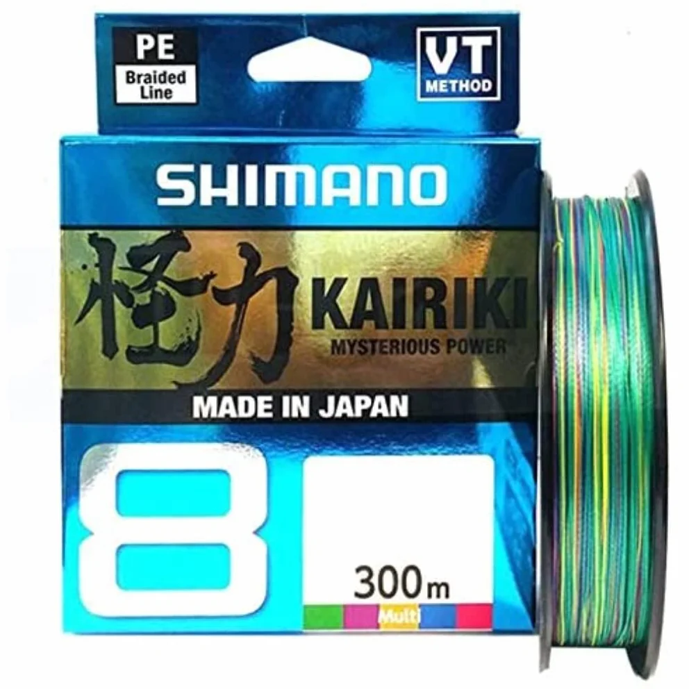 Shimano Kairiki 8 300m Multicolore Filo da Pesca Intrecciato