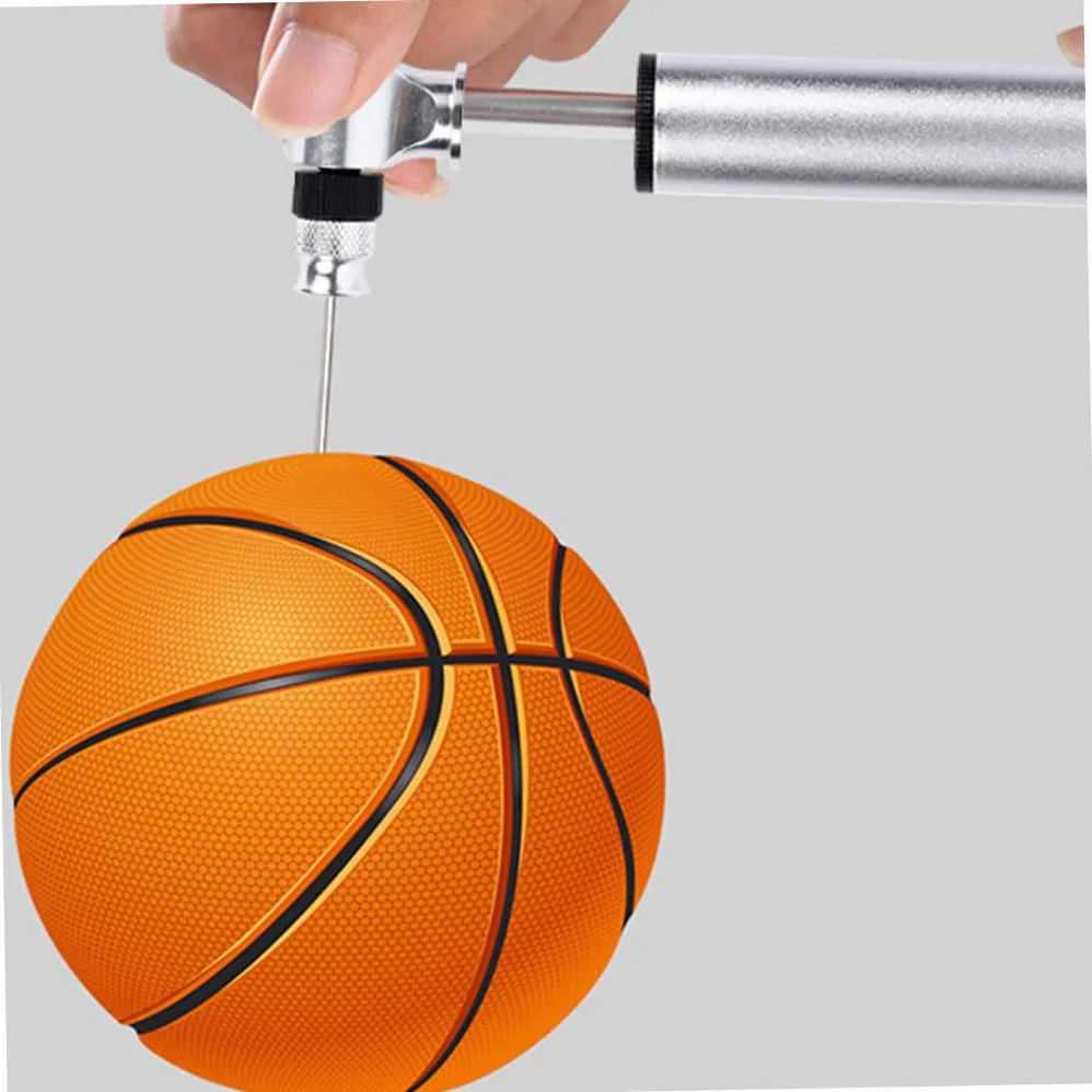 Ago di gonfiaggio pompa aria acciaio doppia porta adattatore per pallacanestro