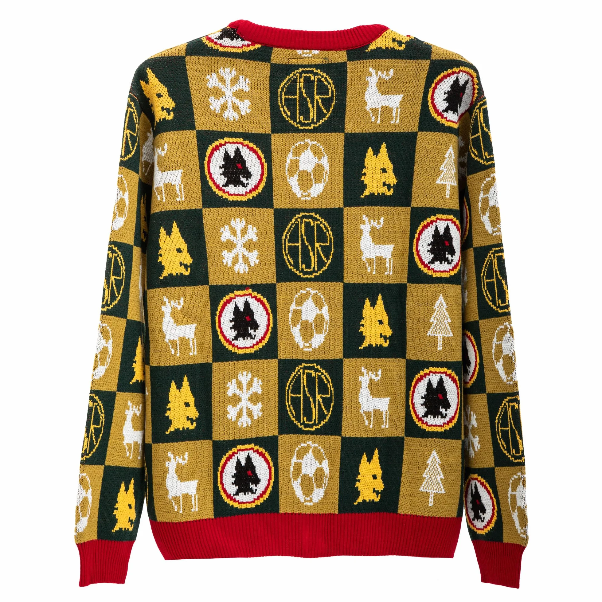 AS Roma As Roma Christmas Cardigan Maglione Cardigan Unisex - Adulto (Pacco da 1)