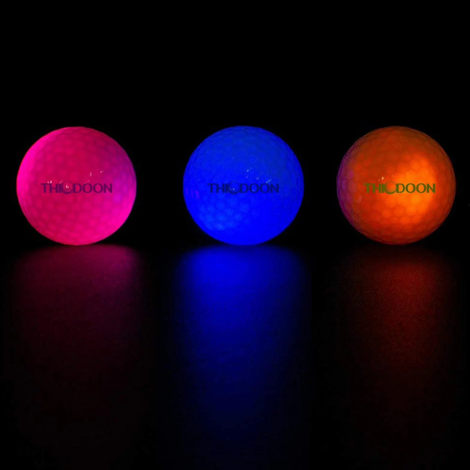Palline da Golf LED 6 Pezzi THIODOON Night Glow per Golf Scatto a Distanza