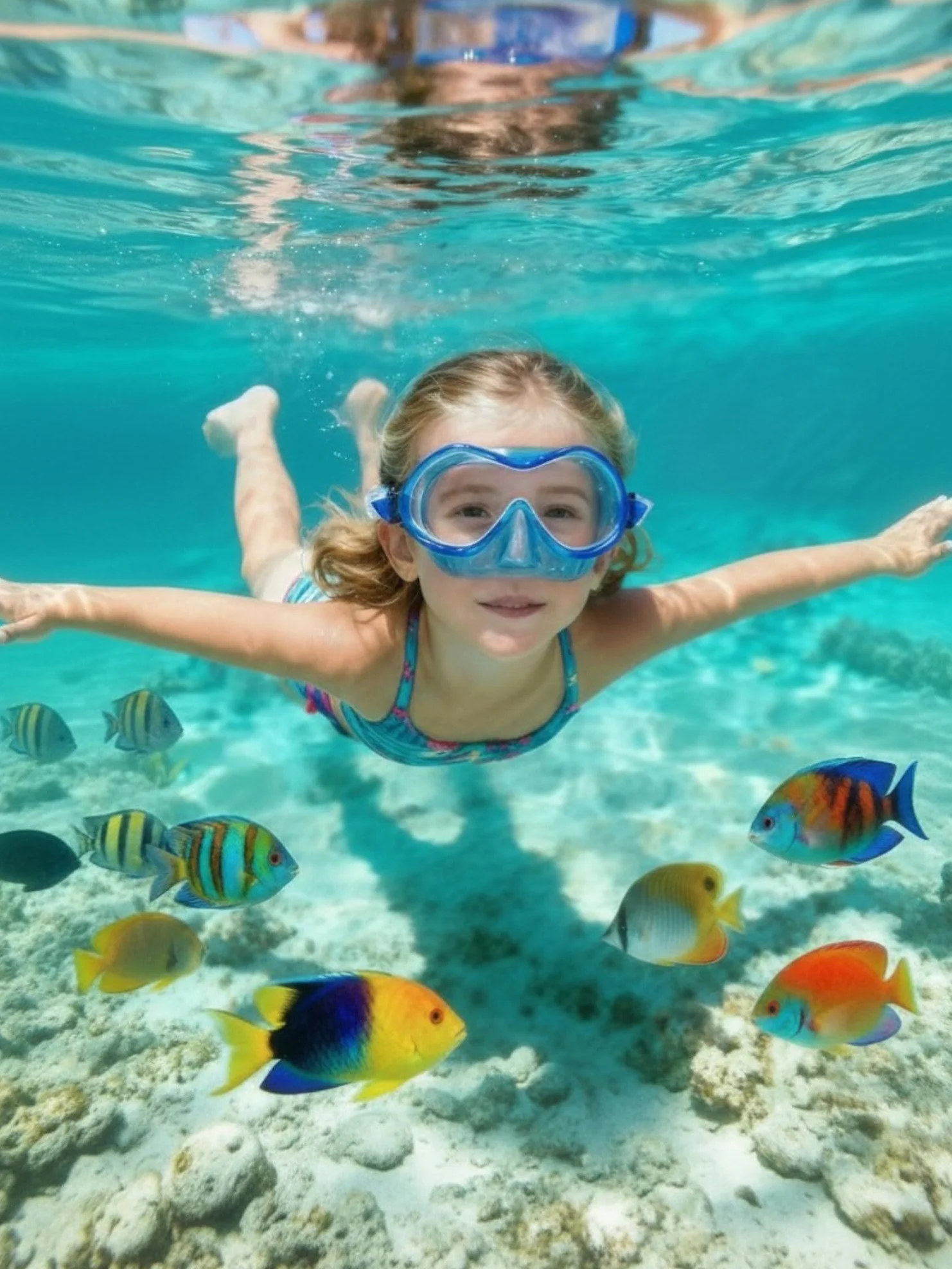SEAC Baia Maschera Subacquea Antiappannamento Bambini 3-8 Anni Snorkeling