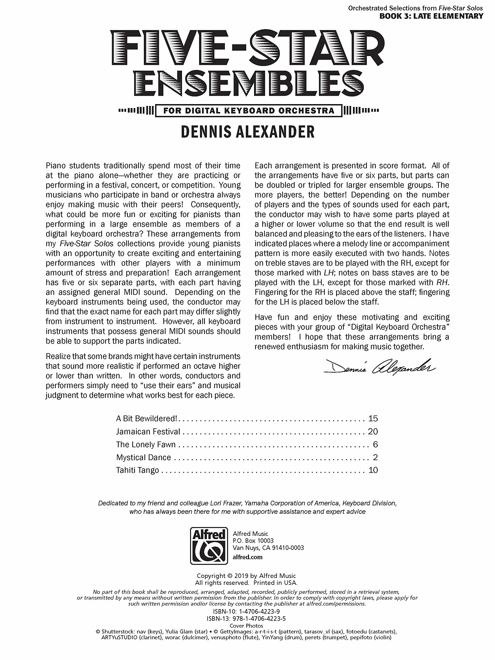 Five-star Ensembles: 5 Colorful Arrangements for Digital Keyboard Orchestra: 3