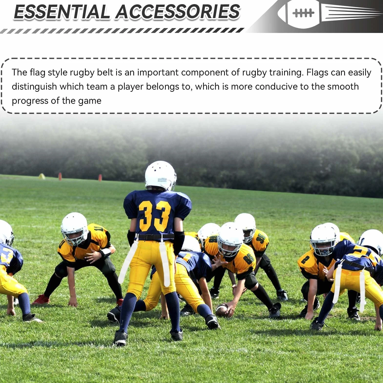 HERCHR Kit 5 bandiere regolabili per calcio in polipropilene attrezzatura allenamento