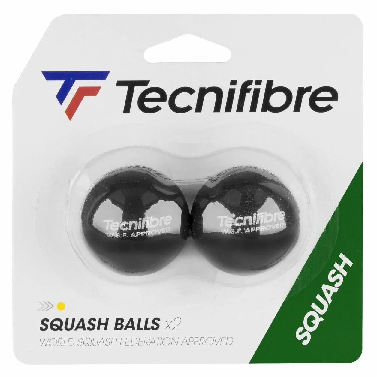 Tecnifibre Set di palline da squash blu/rosso/giallo