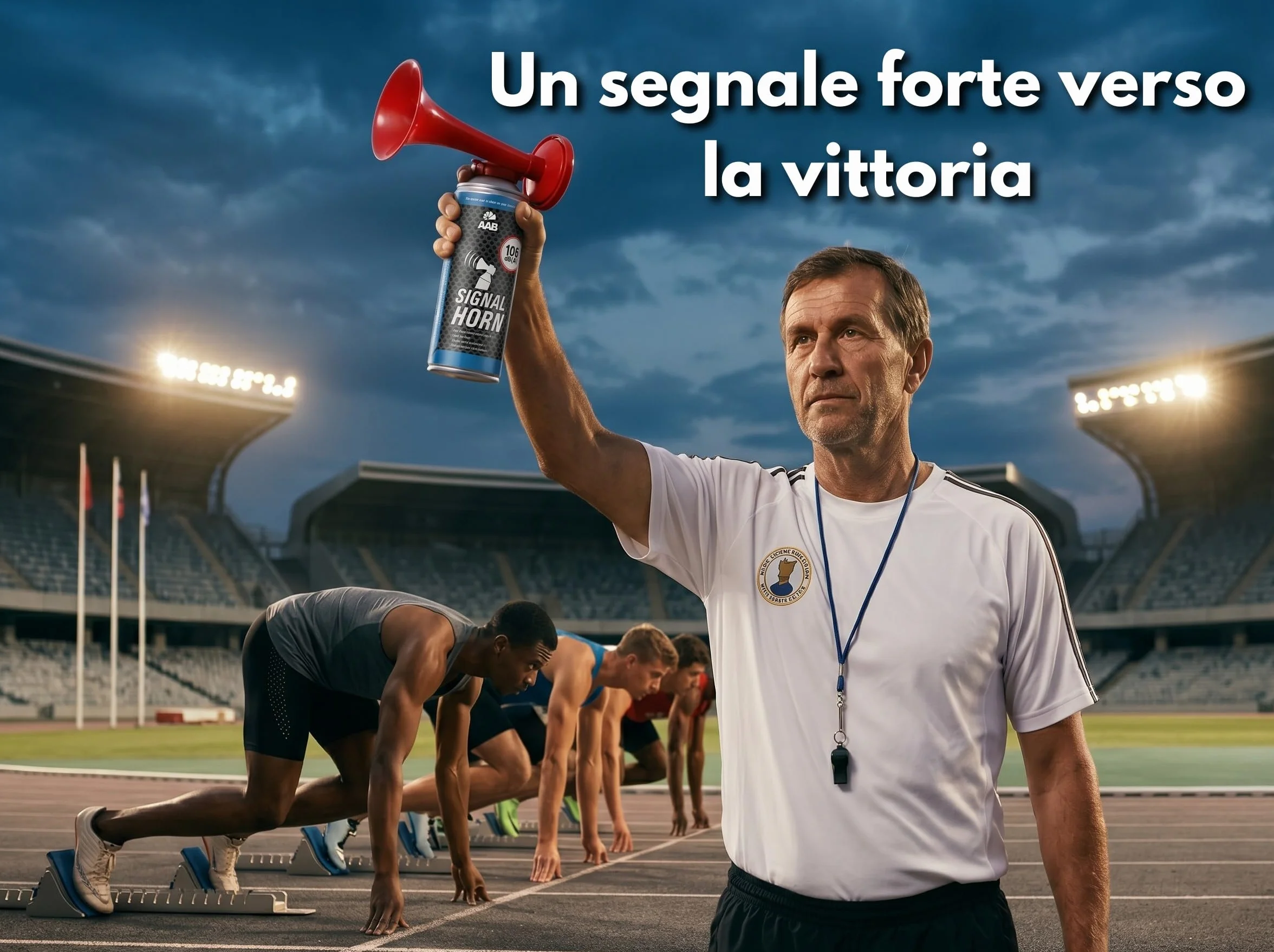 AAB 3X Signal Horn 106 dB(A)-fino a 120 segnali, Trombetta ad Aria Compressa, Trombe da Stadio Molto Rumorosa, Tromba Tifo Ideale per Feste, Trombetta Stadio, fanfara per EM 2024, campionato europeo