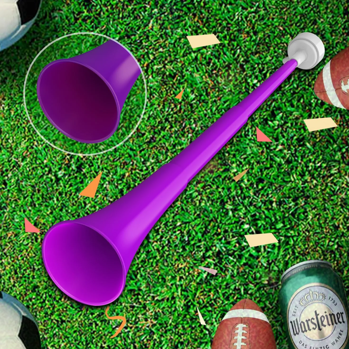 Qidoe Tromba per Stadio Vuvuzelas Tromba Rumorosa Pieghevole per Calcio Trombe per Soffio Tromba Rumorosa a Mano per Eventi Sportivi, Lauree, Giochi, Forniture per Feste, Omaggi, Accessori
