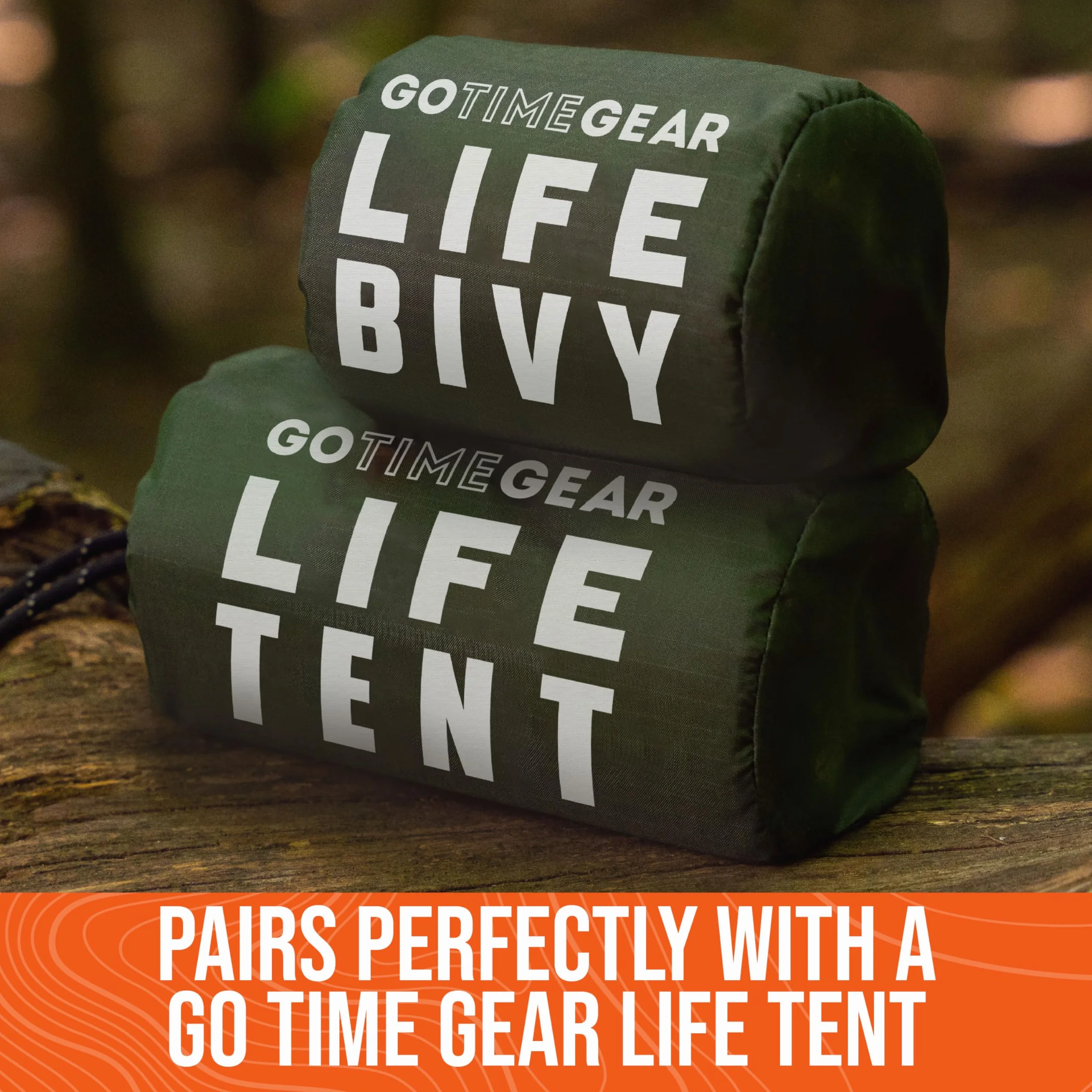 Go Time Gear Life Bivy Sacco a pelo termico di emergenza Mylar