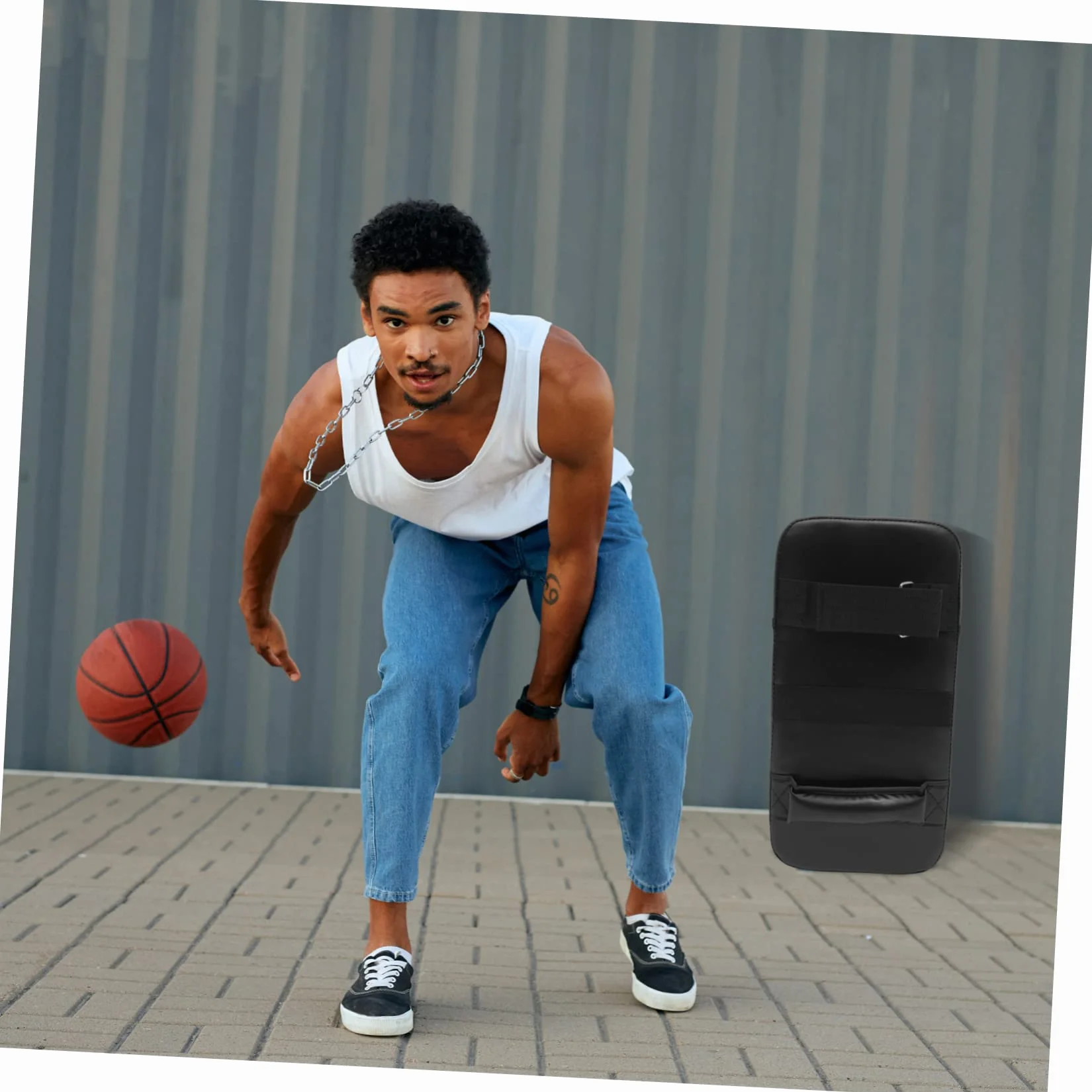 Tappetino Bloccante Sportivo Da Basket, Cuscinetto Di Bloccaggio Portatile Resistente All'usura, Supporto Per Allenamento Difensivo Ergonomico Per Migliorare Agilità e Protezione