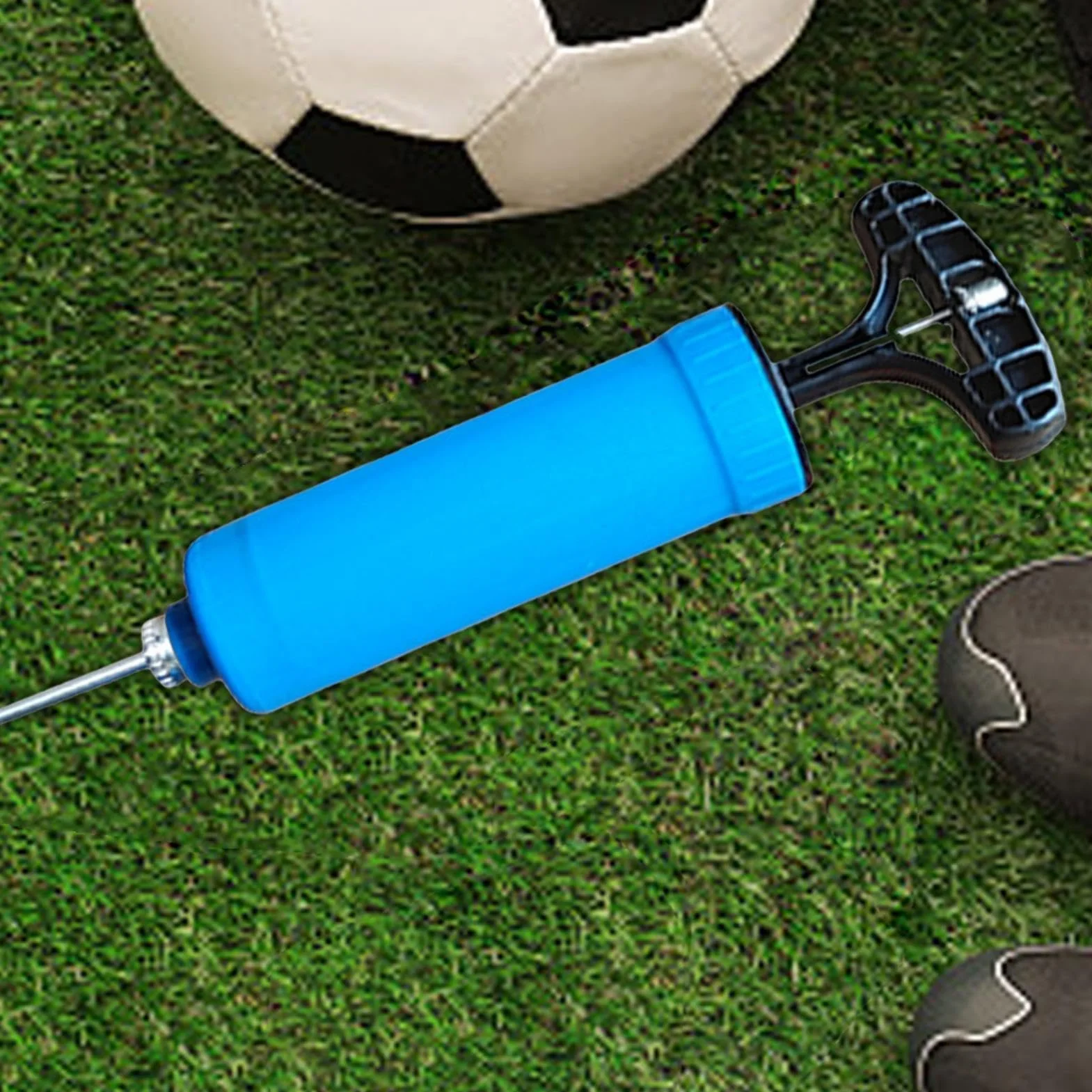 Pompa Ad Aria per Palloni Sportivi con Gonfiatore Manuale Portatile