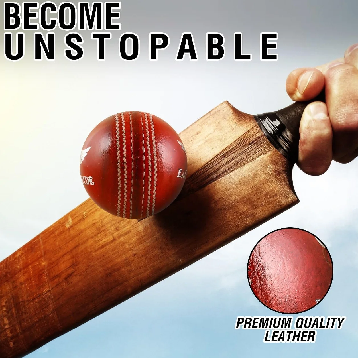 Eagle Pride Palline da cricket in pelle cucita a mano County Crown Match Balls 156 g
