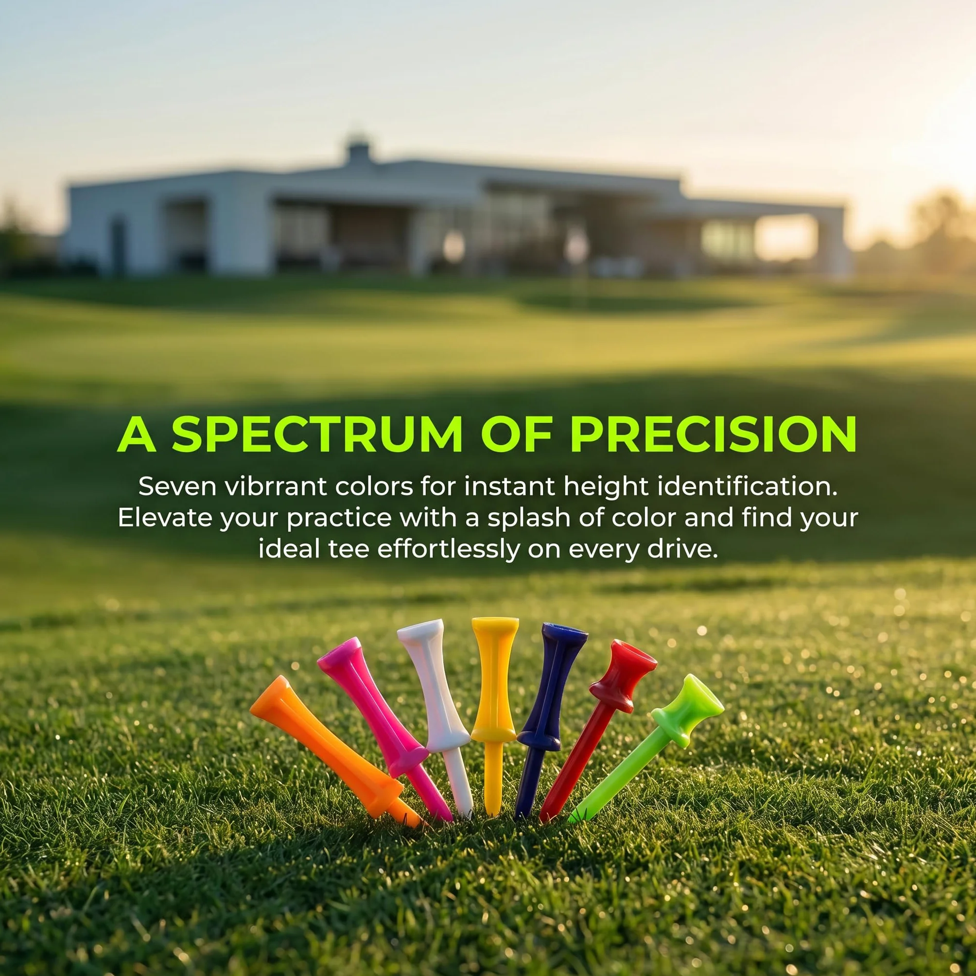 SZXMDKH Tee da golf in plastica, 70 pezzi di dimensioni miste, tee da golf resistenti per l'inverno, piccoli tee da castello in diversi colori (5 mm, 32 mm, 39 mm, 45 mm, 51 mm, 59 mm, 70 mm)