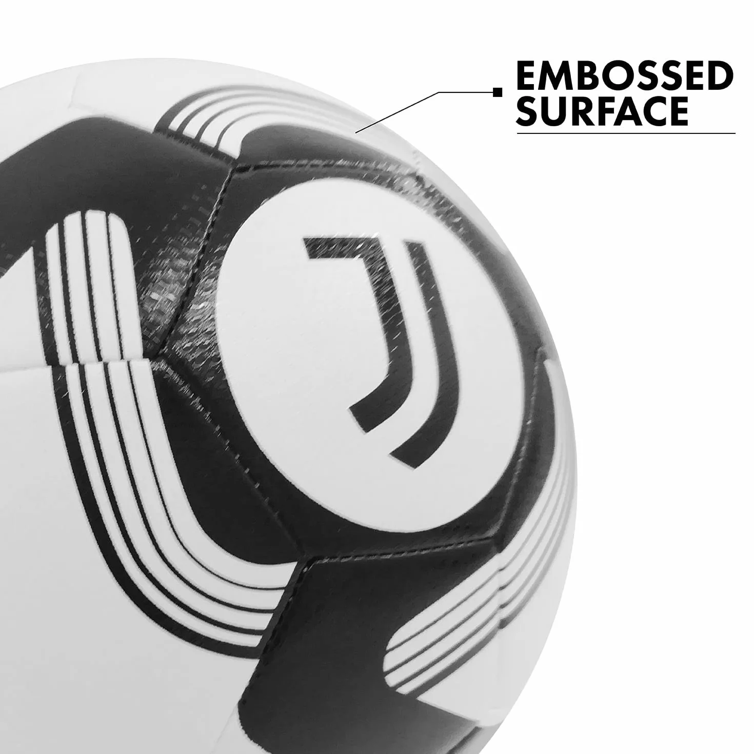 Mondo Sport Pallone da Calcio Cucito F.C. Juventus Size 5 410 g Bianco/Nero