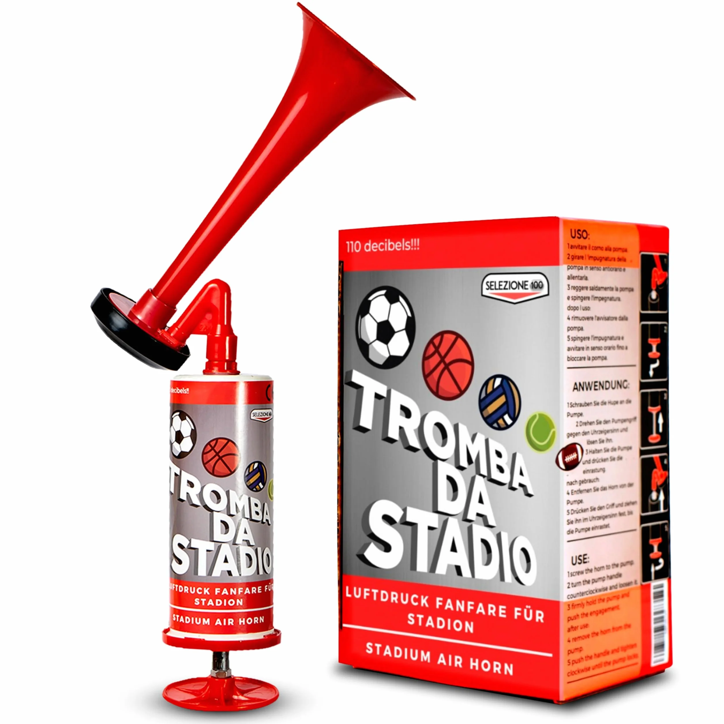 Tromba da Stadio Manuale Senza Gas - Trombetta Stadio, Tromba Barca