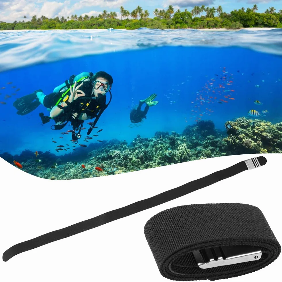 Cintura per immersione a sgancio rapido regolabile per subacquea, snorkeling, apnea
