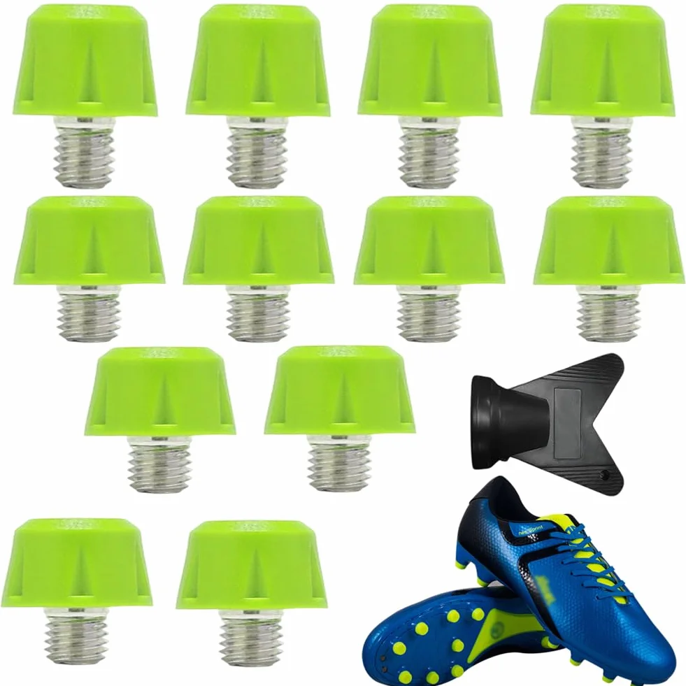 Tacchetti a vite M5 (5 mm) universali in nylon e metallo antiscivolo per scarpe da calcio