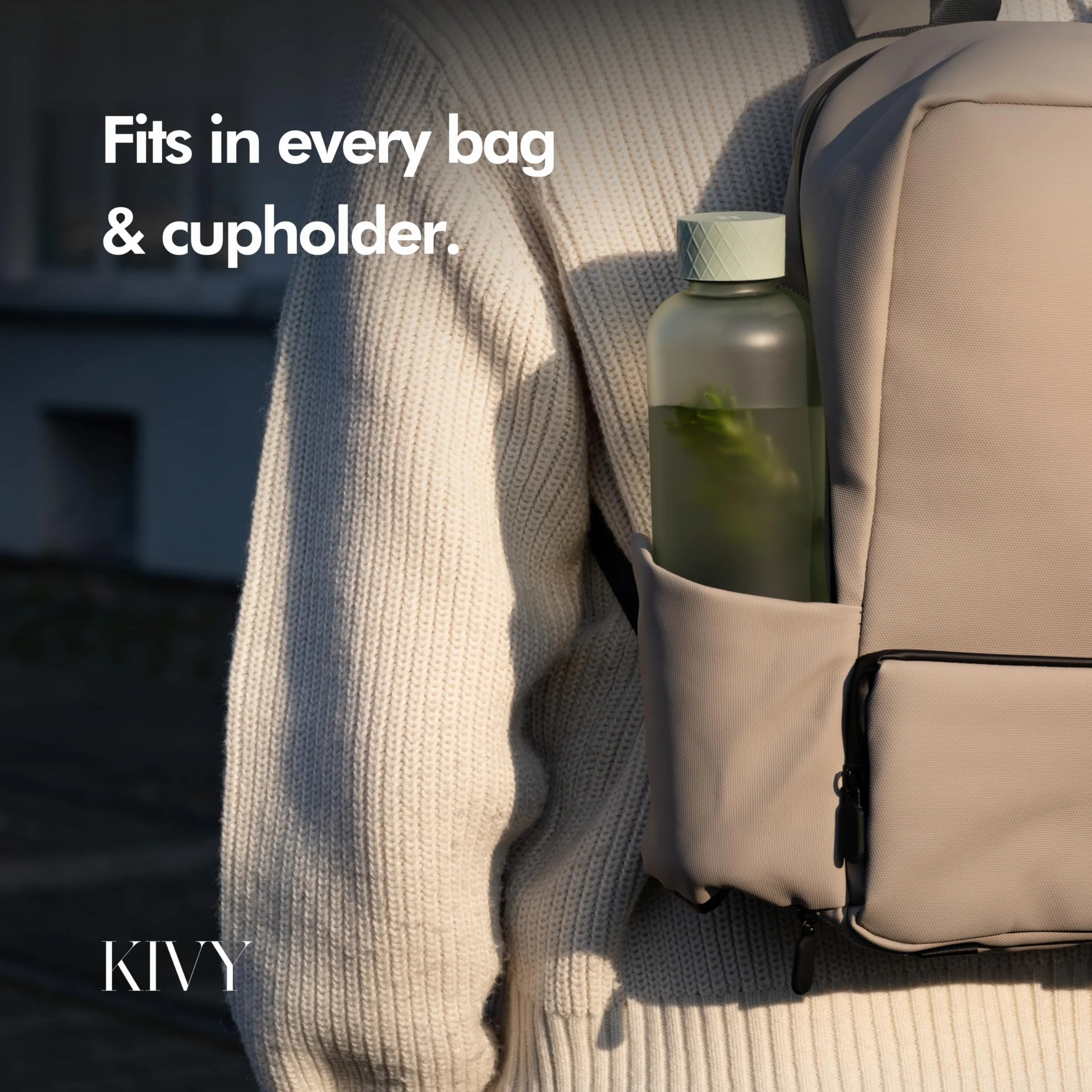KIVY Borraccia 650ml Antigoccia Antiurto Senza BPA Verde - Bottiglia Acqua Sport Palestra