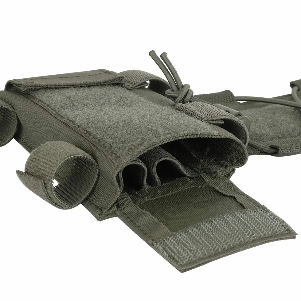 KRYDEX MK1 Tactical Helmet Battery Pouch Contrappeso Casco Batteria Gancio Loop