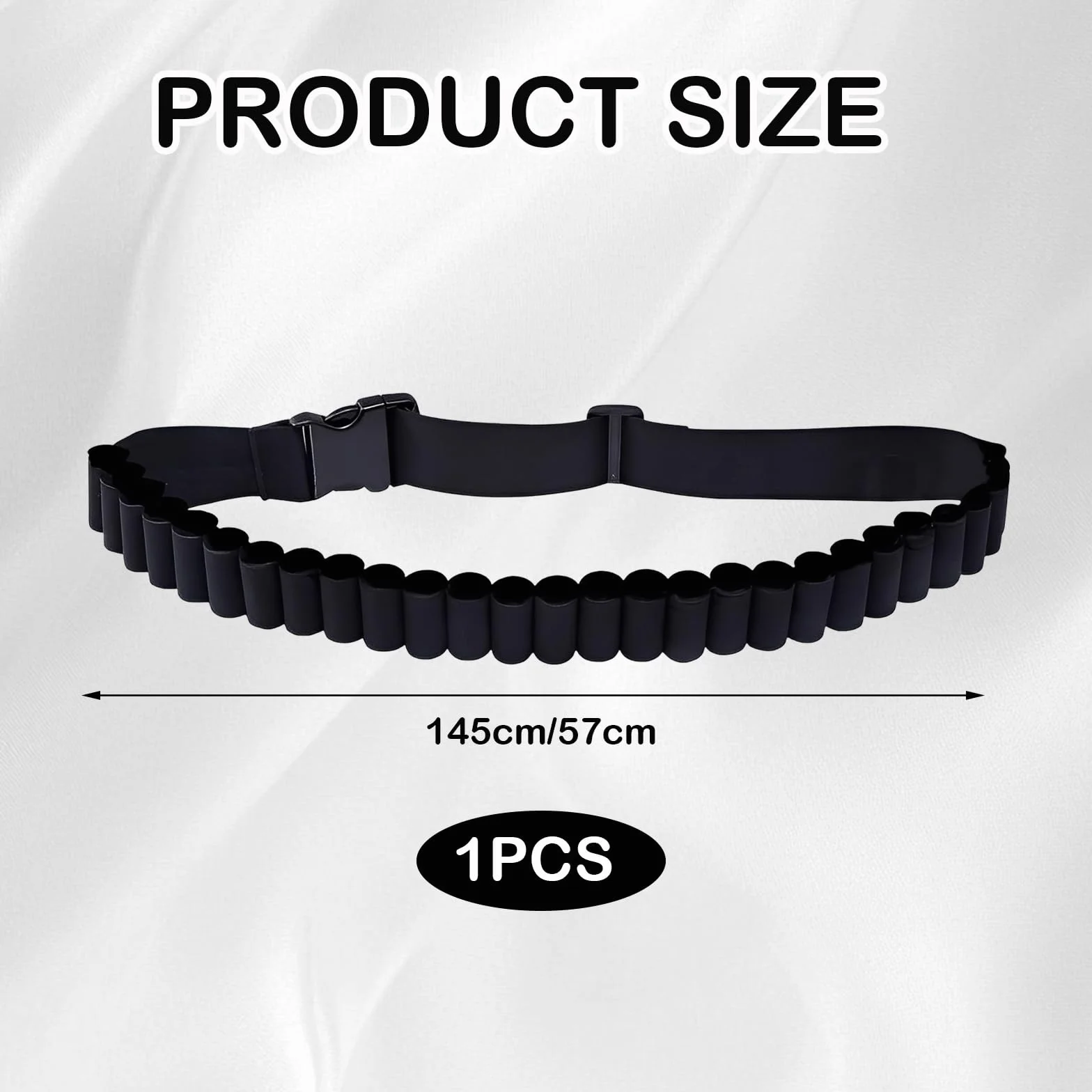 Cintura porta bottiglie 27 fori nera in nylon resistente impermeabile regolabile