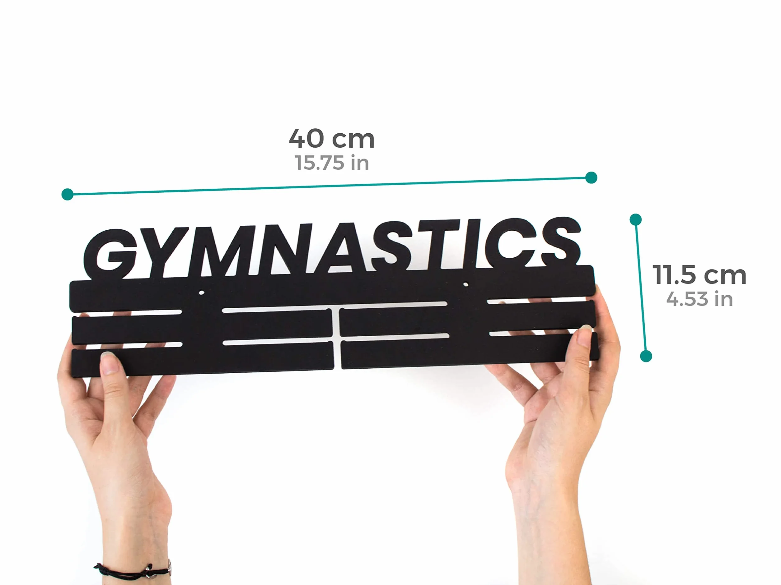 CONTRAXT Porta medaglie da Parete Legno Medagliere Appendi Espositore Sportiva Bambino Medal Hanger Display