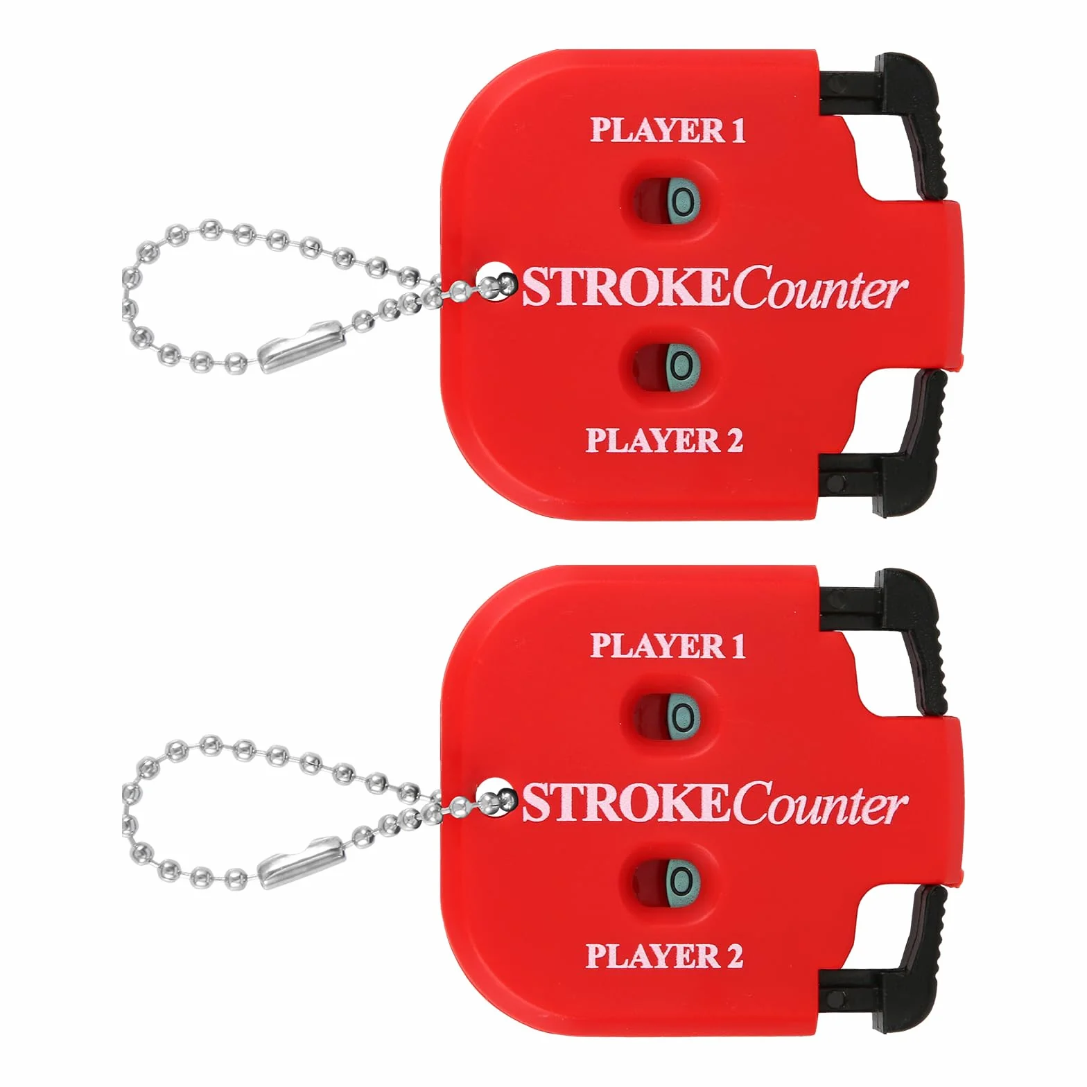 Contatori Colpi da Golf Segnapunti Portatile per 2 Giocatori con Corda Design Quadrato