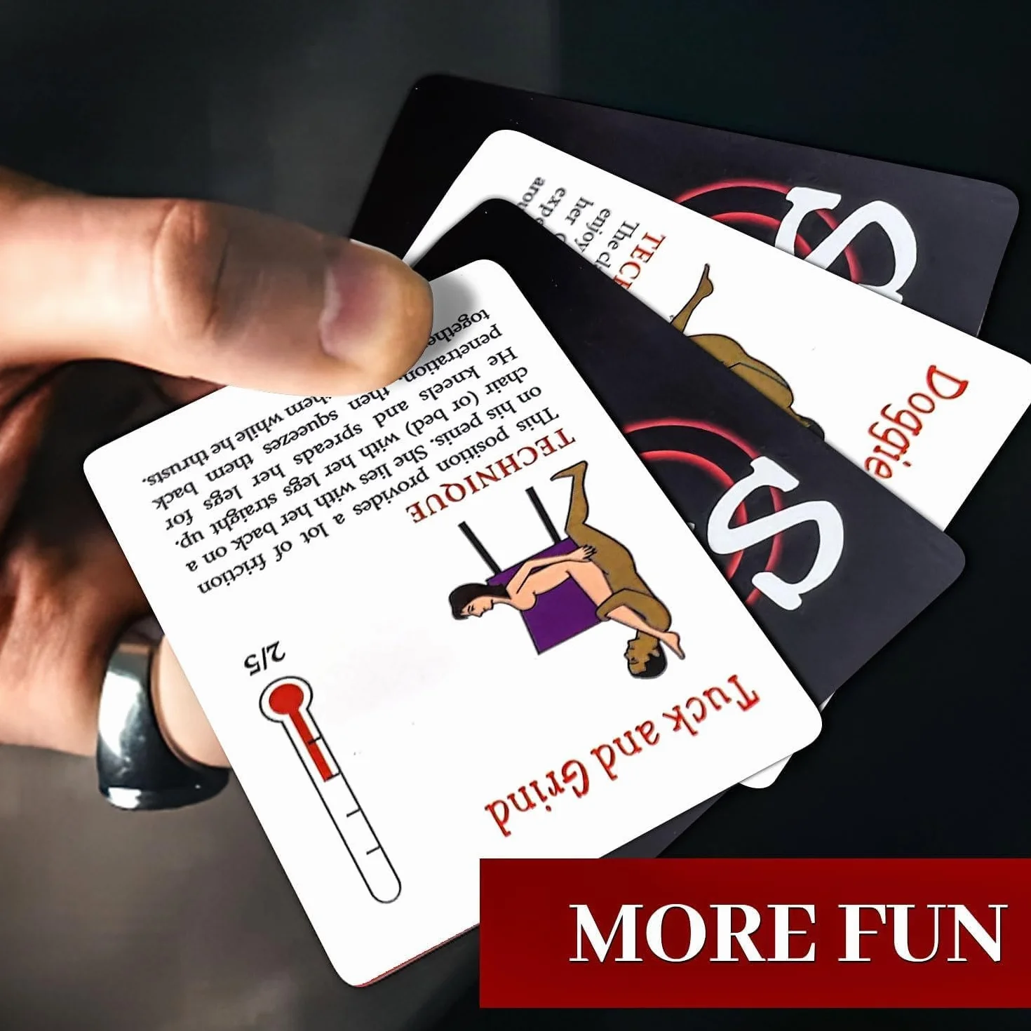 Un mazzo di 50 carte da gioco pọkèr con le posizioni del kamasutra ṣëxy- Gioco da Tavolo per Adulti - Regalo per la Coppia.