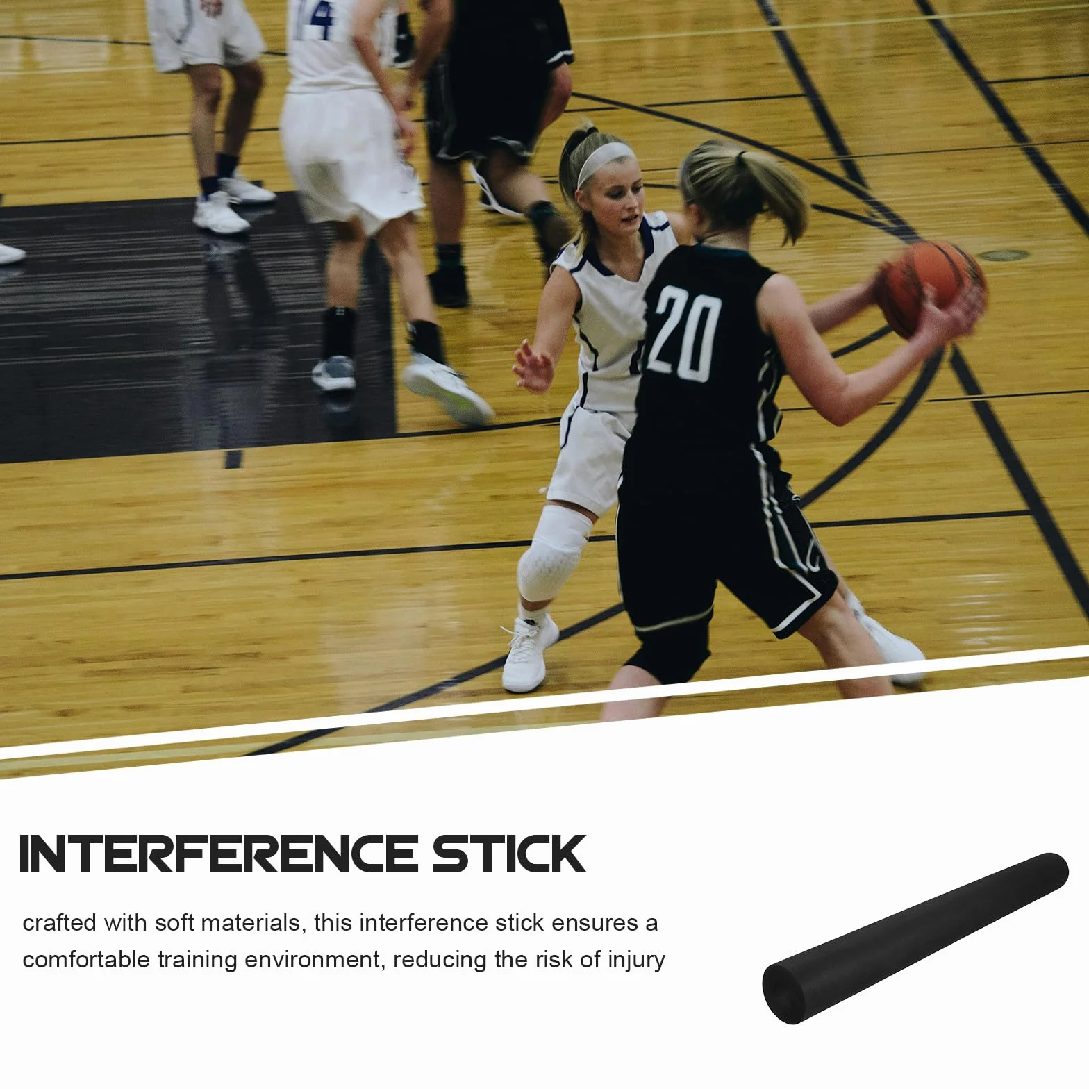 Barra di Interferenza in Spugna Morbida per Allenamento di Basket, Attrezzatura Flessibile per Blocco e Controllo