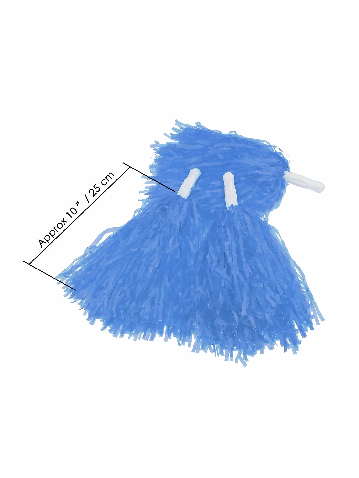 Pompon da Cheerleader in Plastica, Confezione da 12, per Sport e Danza