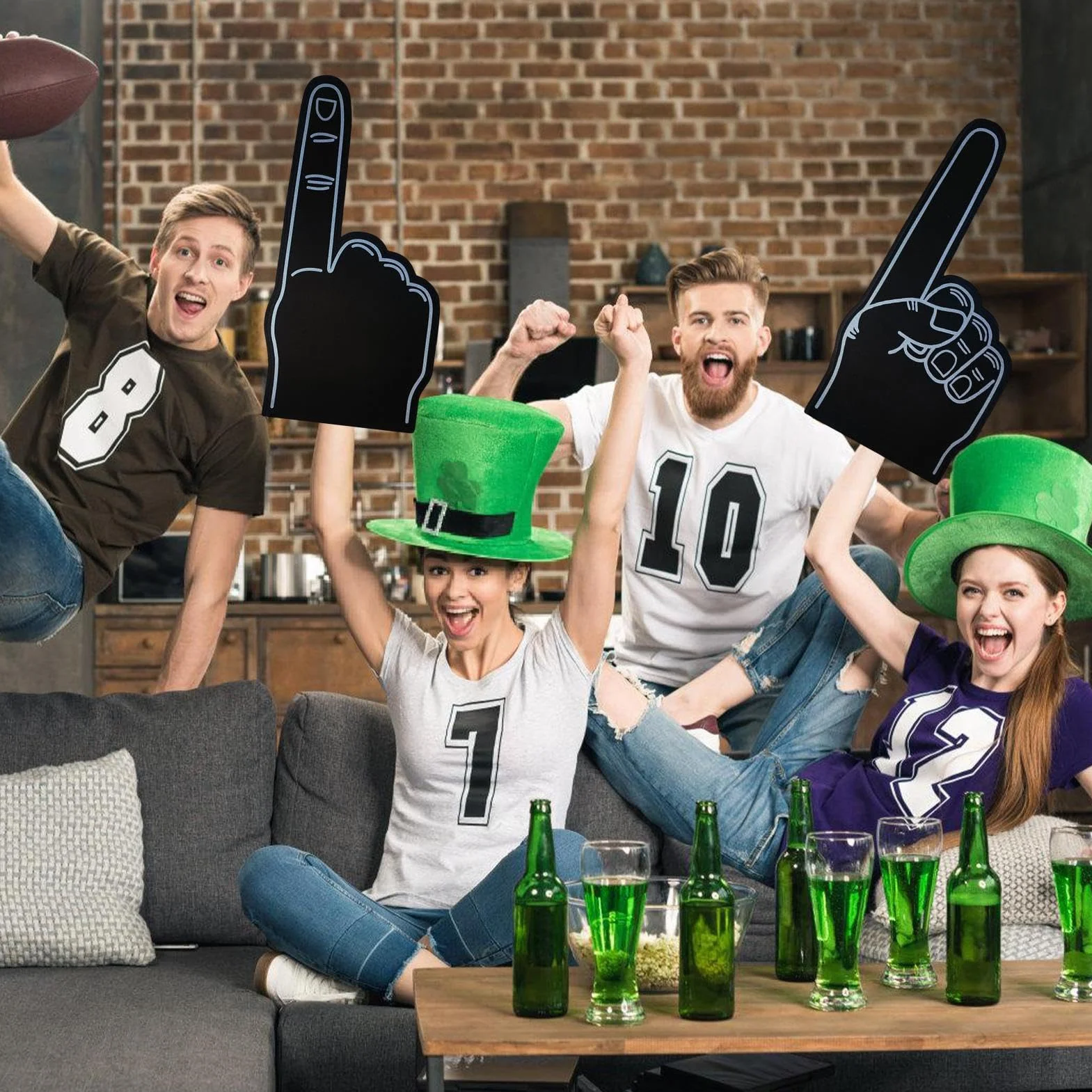 Genérico Foam Finger - Giant 18 Inch Sports Fan Foam Hand for Cheerleading Events