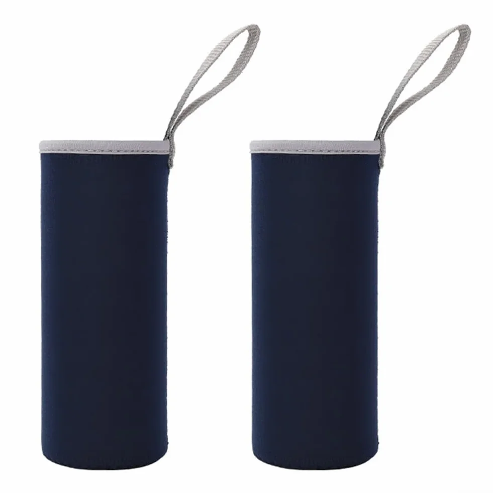 Fodera termica in neoprene per bottiglia d'acqua 1000 ml nero