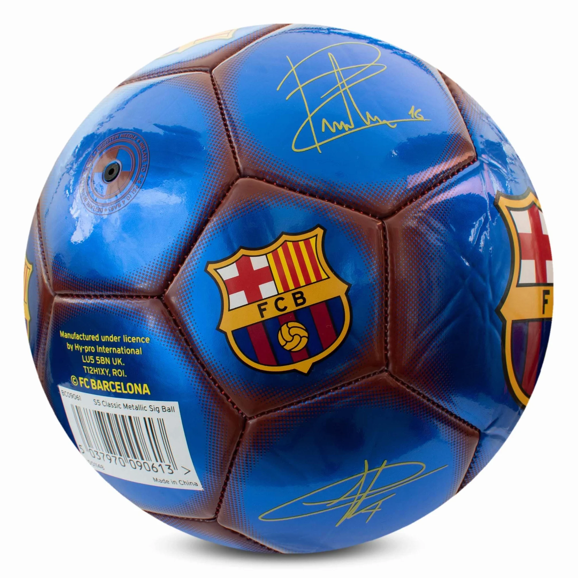 Pallone da calcio classico Hy-Pro taglia 5 metallizzato ufficiale