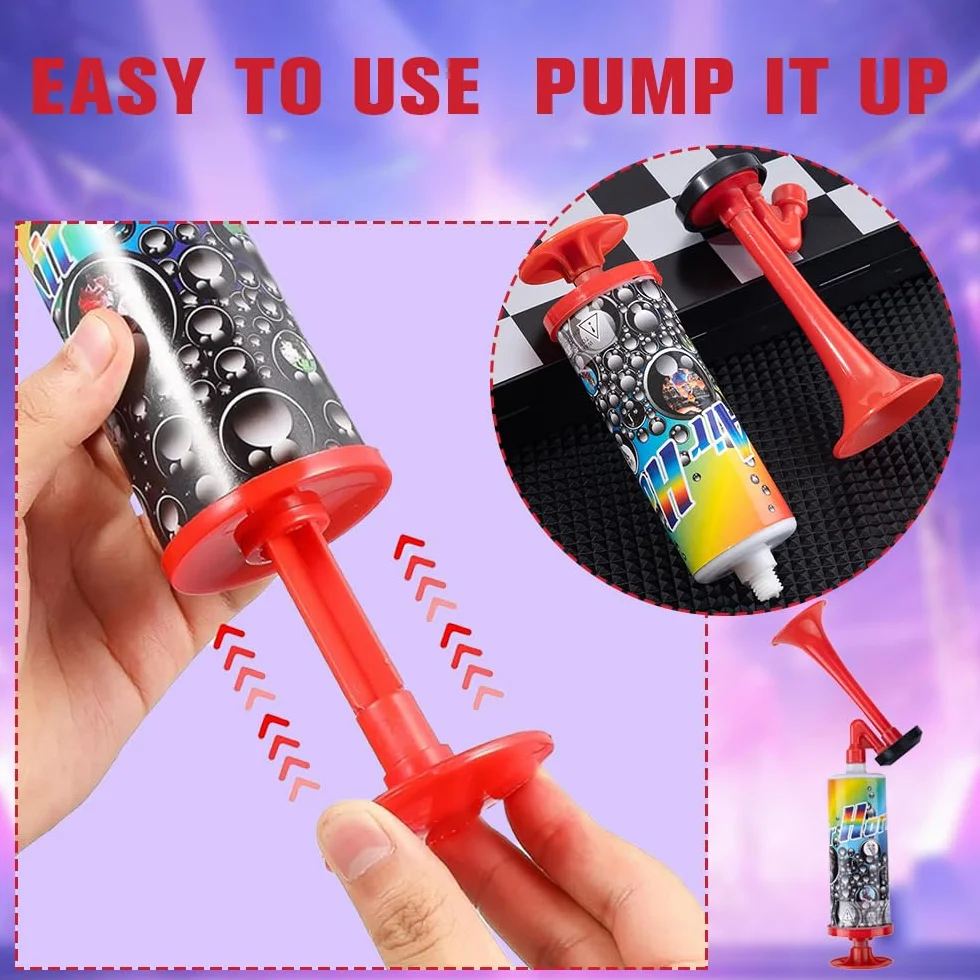 Tromba da Stadio 4 Pezzi Air Horn, Trombetta Forte, Tromba Ad Aria Compressa Handheld Fanfare