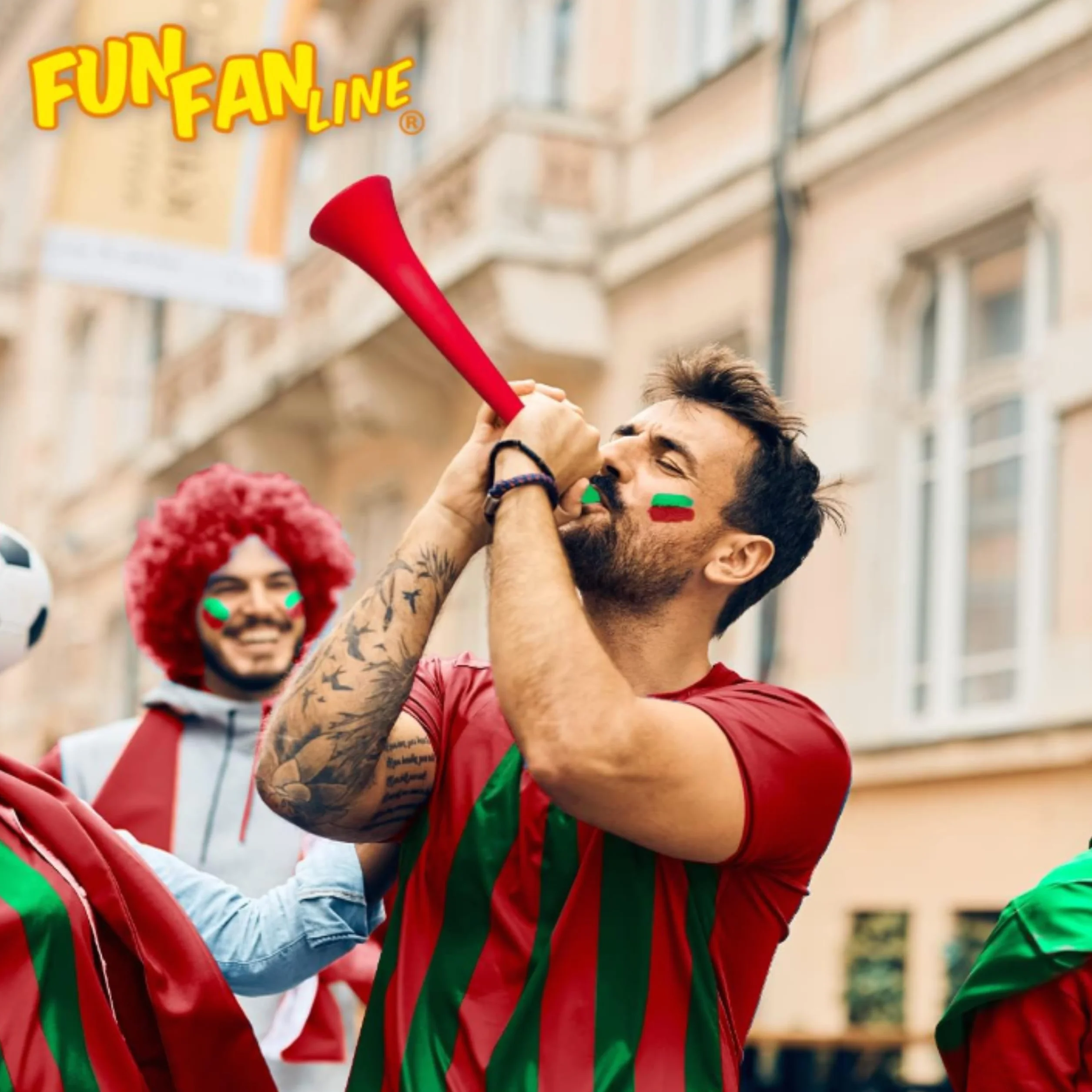 Vuvuzela Colorate Confezione da 3 - Accessori per Feste e Sport Staccabile (Nero)