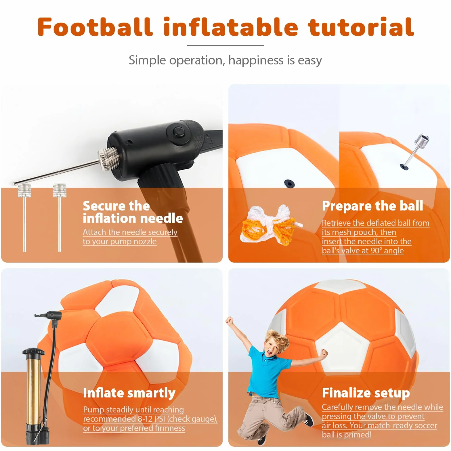 Pallone Da Calcio A Curva 20cm, Calcio Flessibile Per Bambini, Leggero Con Pompa