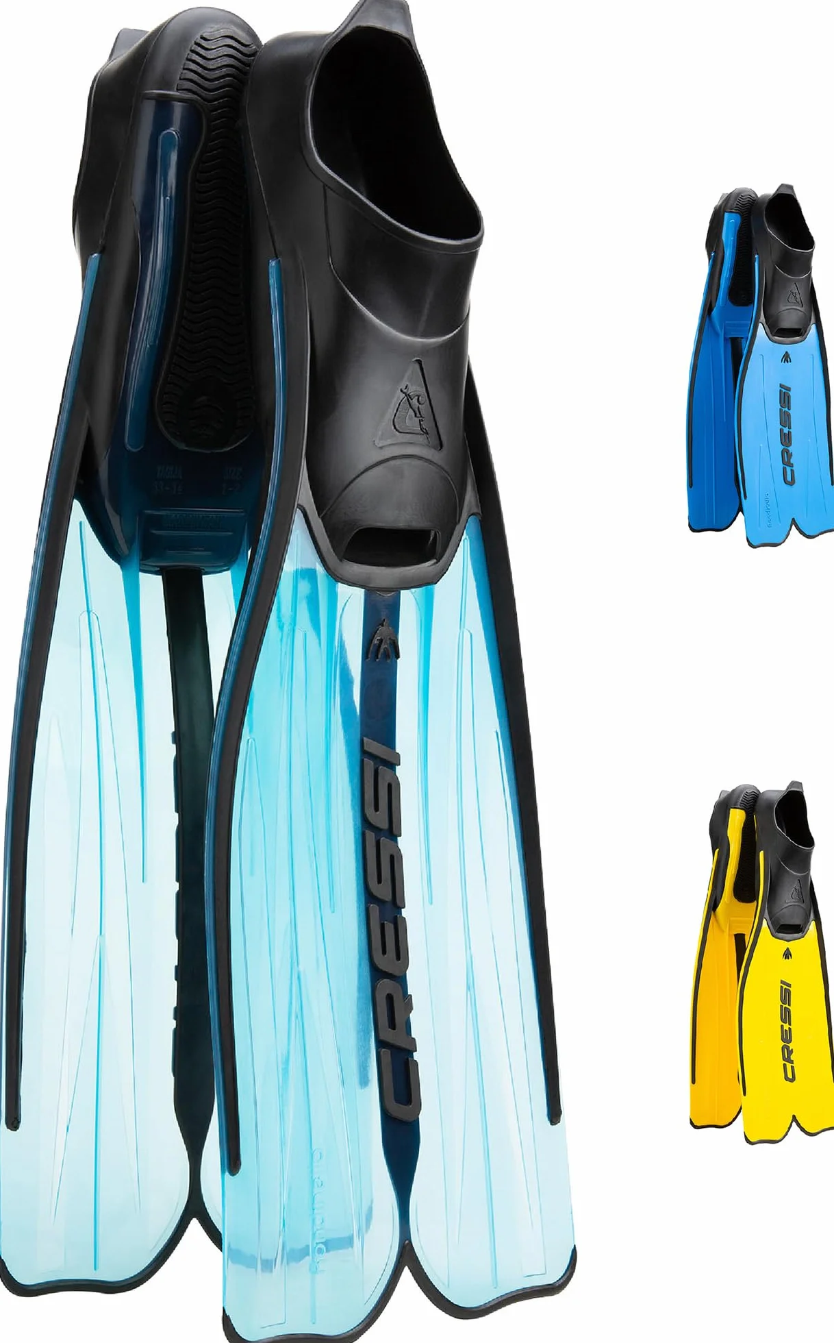 CRESSI dal 1946 - Rondinella Pinne Nuoto a Scarpetta Chiusa per Adulti Leggere e Confortevoli per Snorkeling apnea Nuoto in Mare e Lunghe distanze con Calzata Anatomica