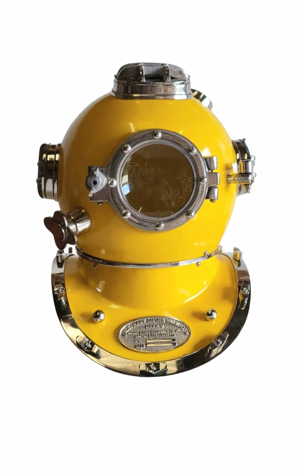 ACL - Casco da immersione, realizzato a mano, in ottone massiccio, stile vintage, per ufficio o casa, attrezzatura da immersione, display da tavolo