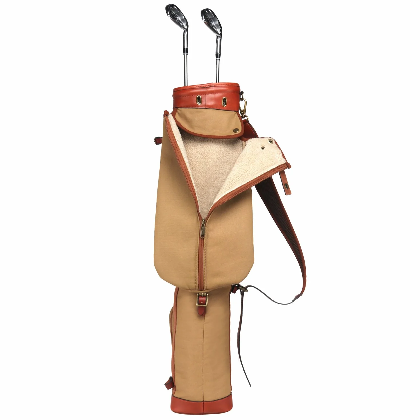 Tourbon Waterproof Canvas Golf Club trasporta sacco da viaggio con cinghia imbottita morbida