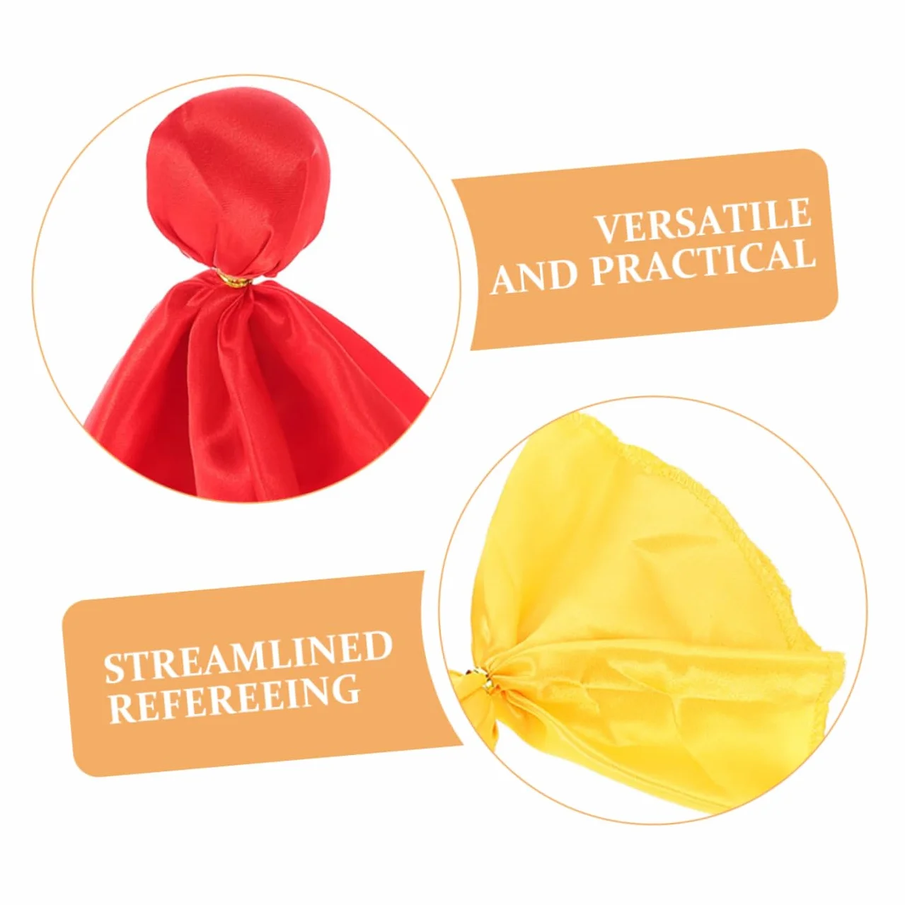 Milisten Bandiere Arbitrali Rosso Nylon Rugby Calcio Flag Football 6 Pz