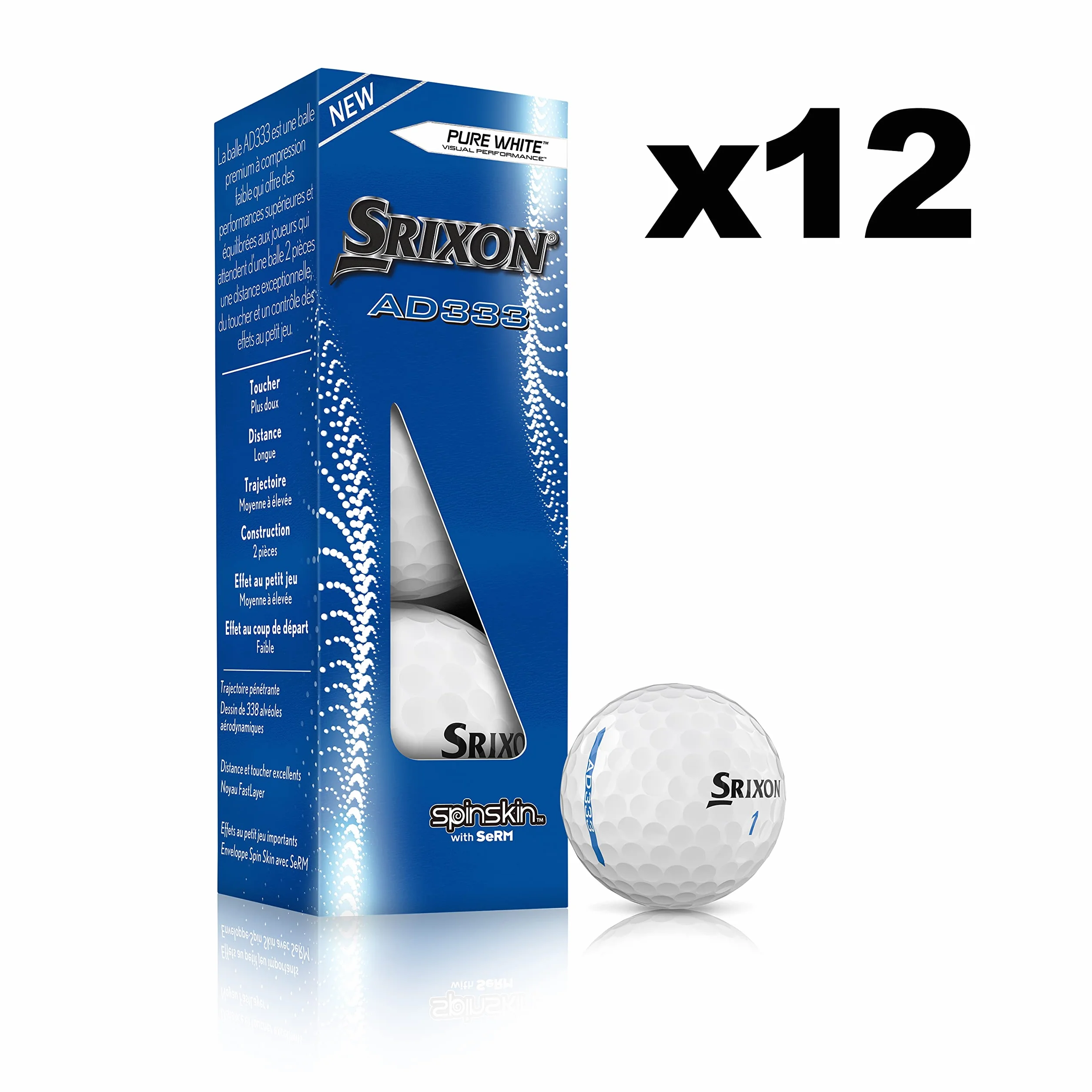Srixon AD333 Pallina da Golf Uomo