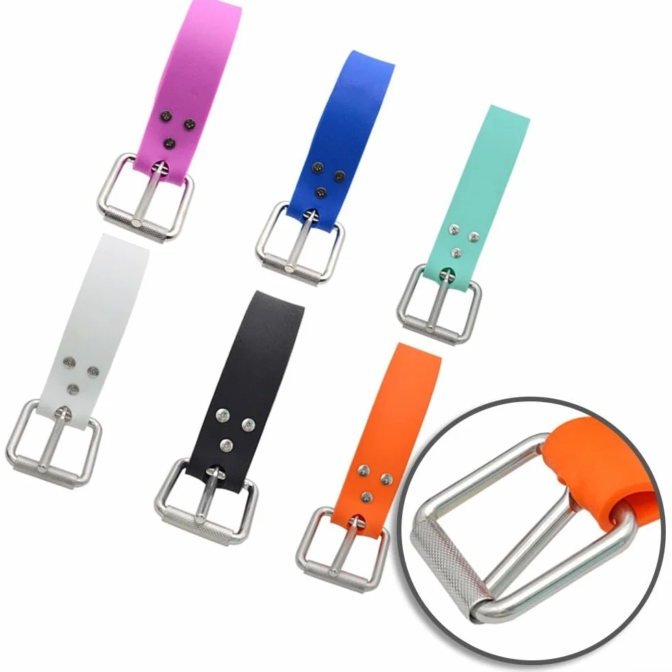 Cintura in silicone per apnea e pesca subacquea con sistema di fissaggio in acciaio inox a sgancio rapido