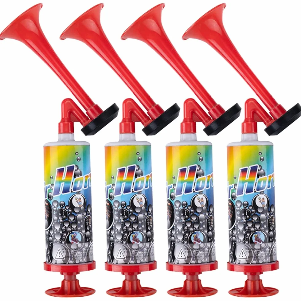 Tromba da Stadio 4 Pezzi Air Horn, Trombetta Forte, Tromba Ad Aria Compressa Handheld Fanfare