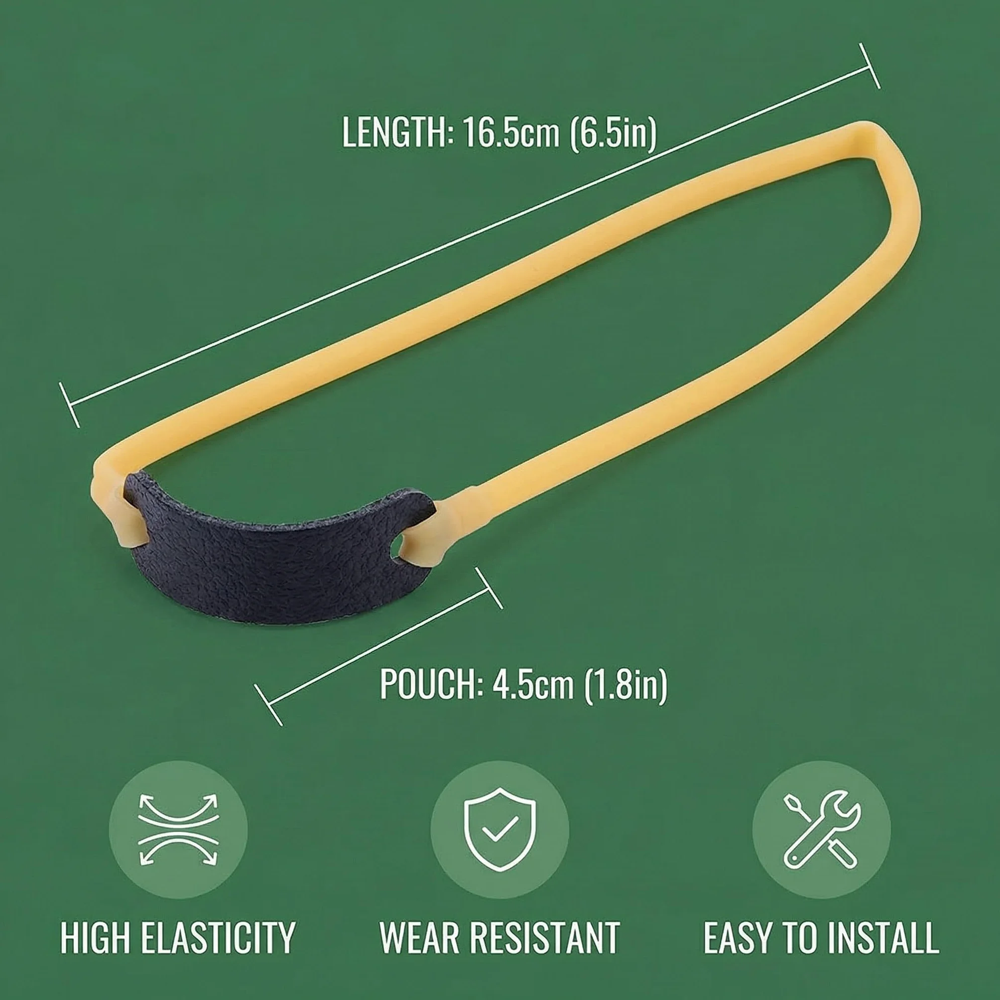 Elastico Tubo Spesso In Lattice Flat Elastic Band 6 Pezzi Professionale