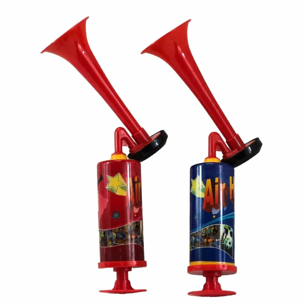 2 Trombe da stadio con pompa manuale Carnevale trombetta da stadio, trombette da stadio manuali, trombe da stadio senza gas, trombe da stadio, tromba stadio manuale trombetta stadio