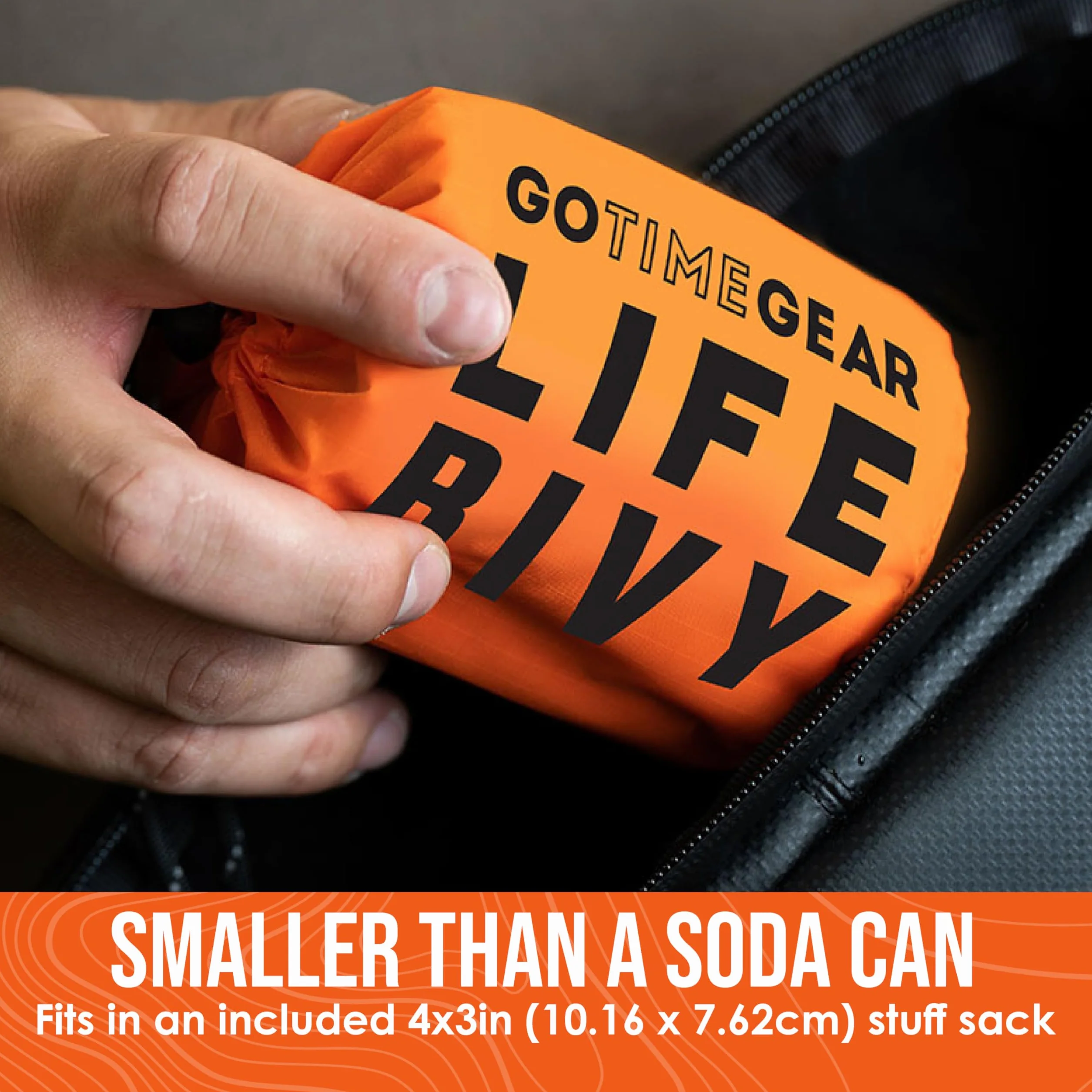 Go Time Gear Life Bivy Sacco a pelo termico di emergenza Mylar