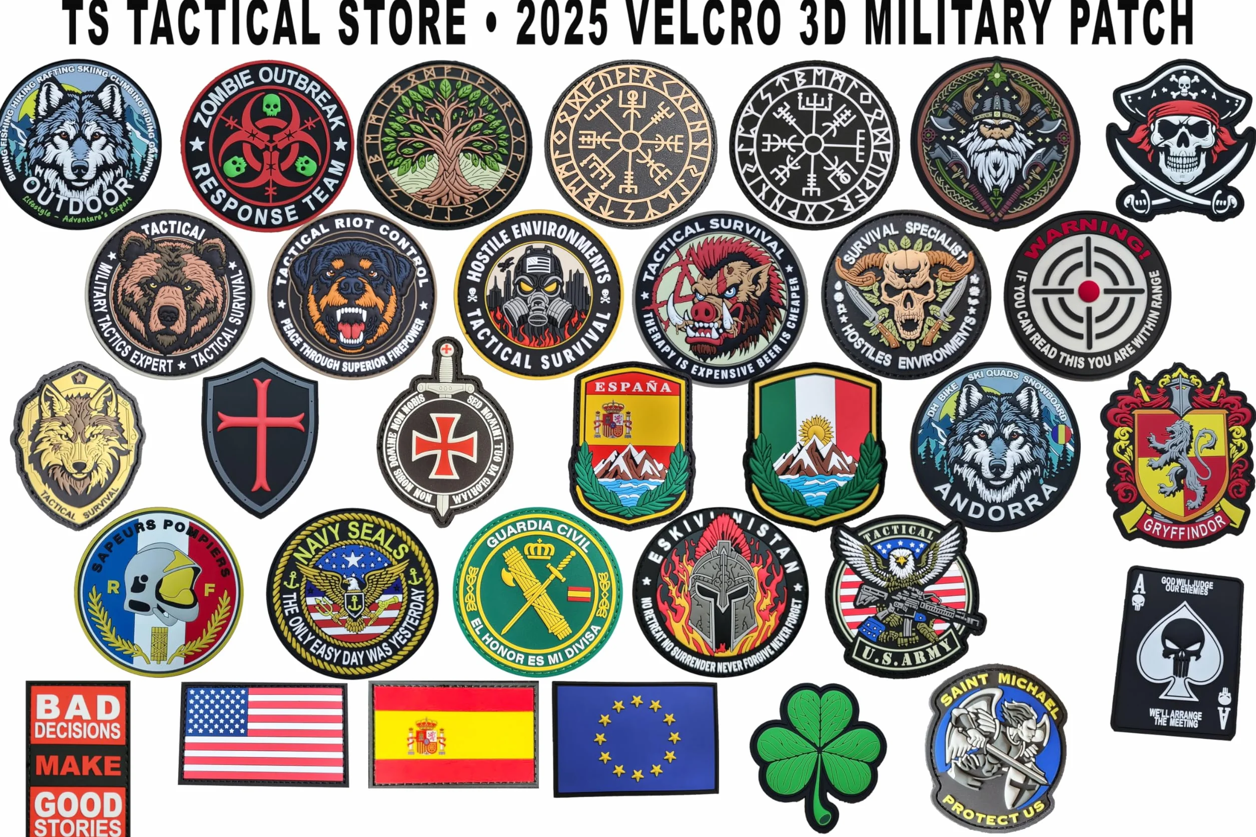 Toppa tattica militare Cavalieri Cavalieri Cavalieri Crociato 3D PVC resistente Sistema di fissaggio Gancio e Passante Spilla Templari per Zaino Airsoft Survival Outdoor CrossFit