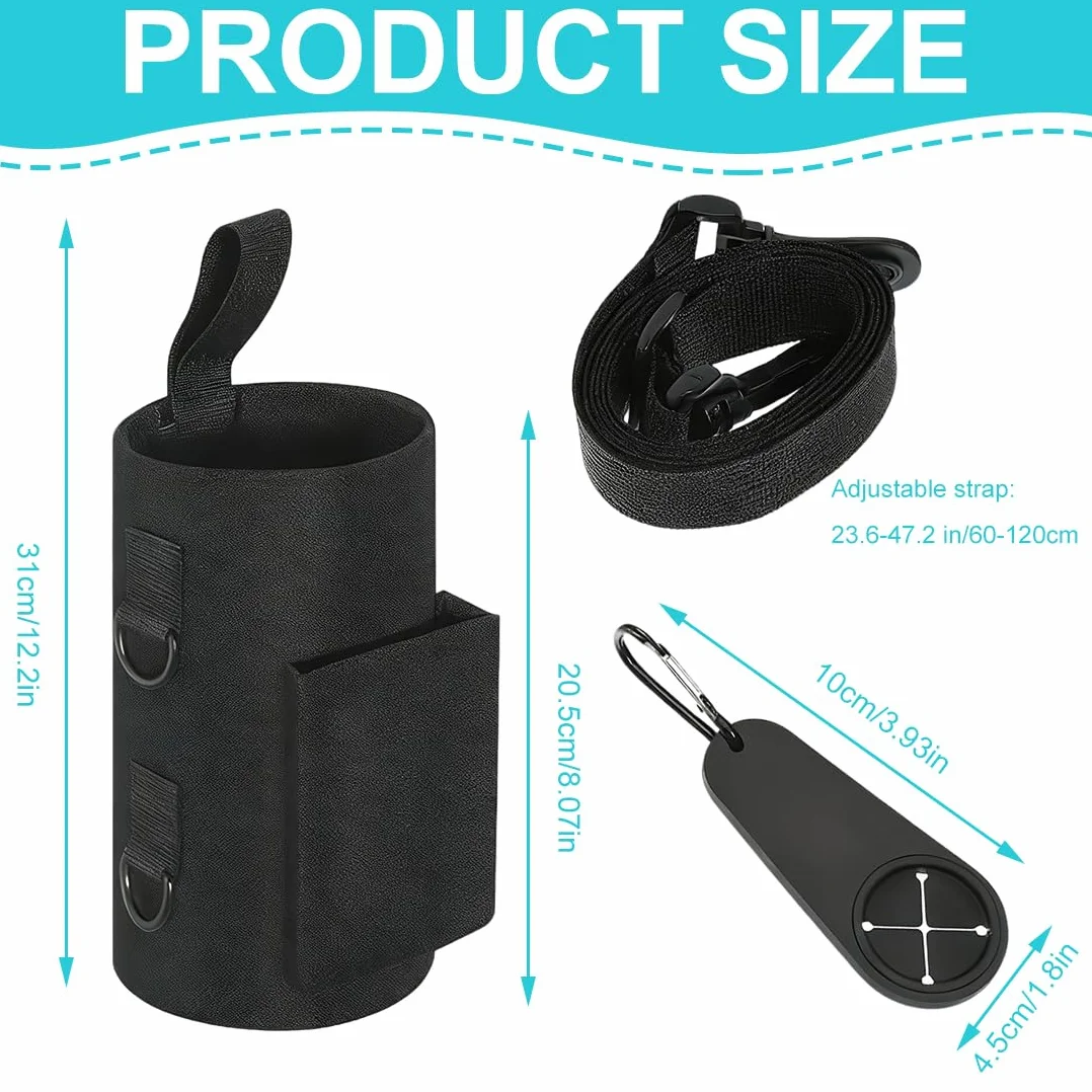 Borsa Magnetica Fitness con Portabottiglie, Tasca Cellulare e Chiavi, Unisex Palestra