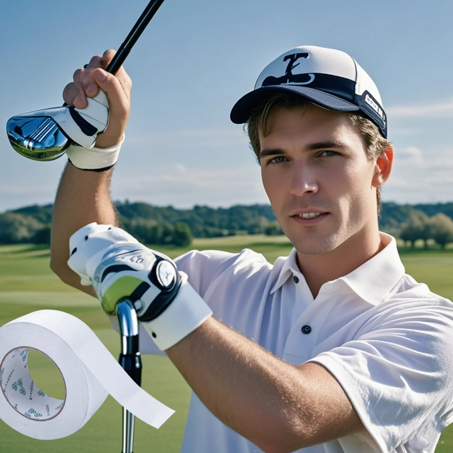 Kit Nastro Biadesivo per Grip da Golf con Solvente