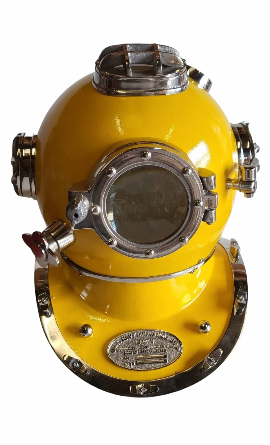 ACL - Casco da immersione, realizzato a mano, in ottone massiccio, stile vintage, per ufficio o casa, attrezzatura da immersione, display da tavolo