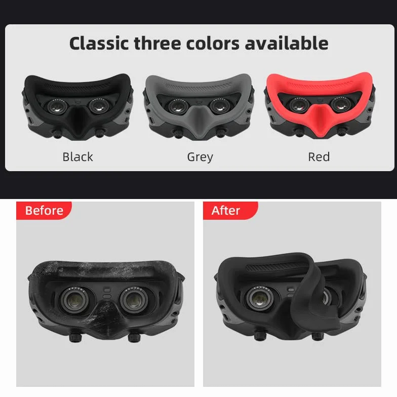Silicone Copertura Protettiva per DJI Avatar Goggles 2 (Czarny)