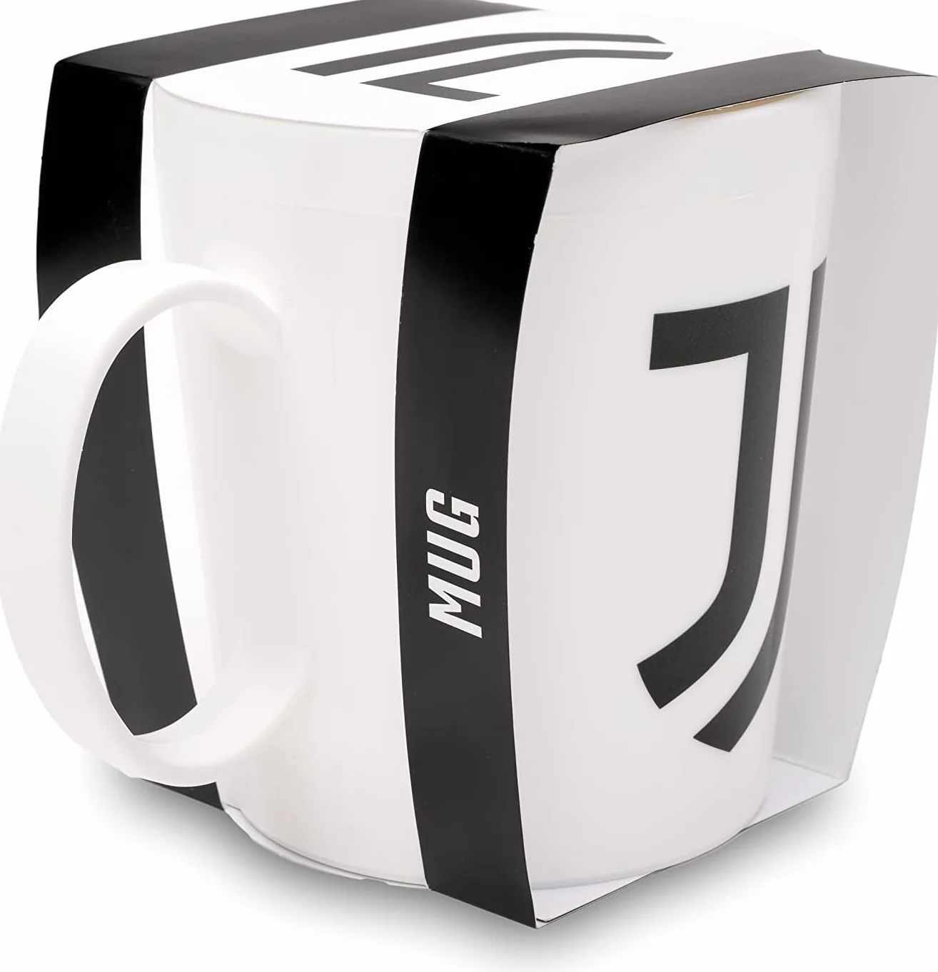 ILS I LOVE SHOPPING Tazza Ufficiale Bicchiere in plastica 360ml per Microonde con manico Tifoso BPA-free Made in Italy JUVENTUS